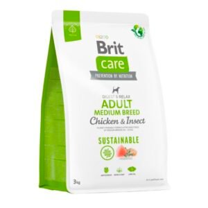 Brit Care Adult Medium Breed 3KG CHICKEN & INSECT Dog