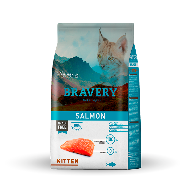 Bravery Salmón Kitten 2KG