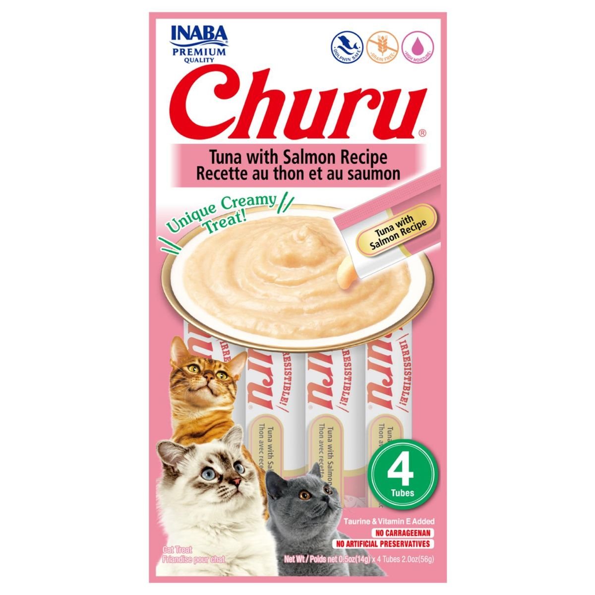 Churu snack puré gatos atún con salmón 56 gr