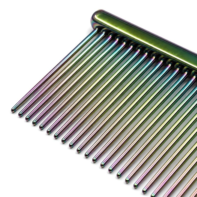 Peineta Profesional Mixta 1/3 Pro Groomers - RAINBOW 11" - Imagen 2