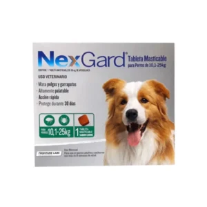 NexGard 1 Tableta Masticable Perro 10-25 kg | Antipulgas Mensual