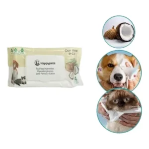 Toallitas Humedas Happy Pets 50un Perros Y Gatos- COCO