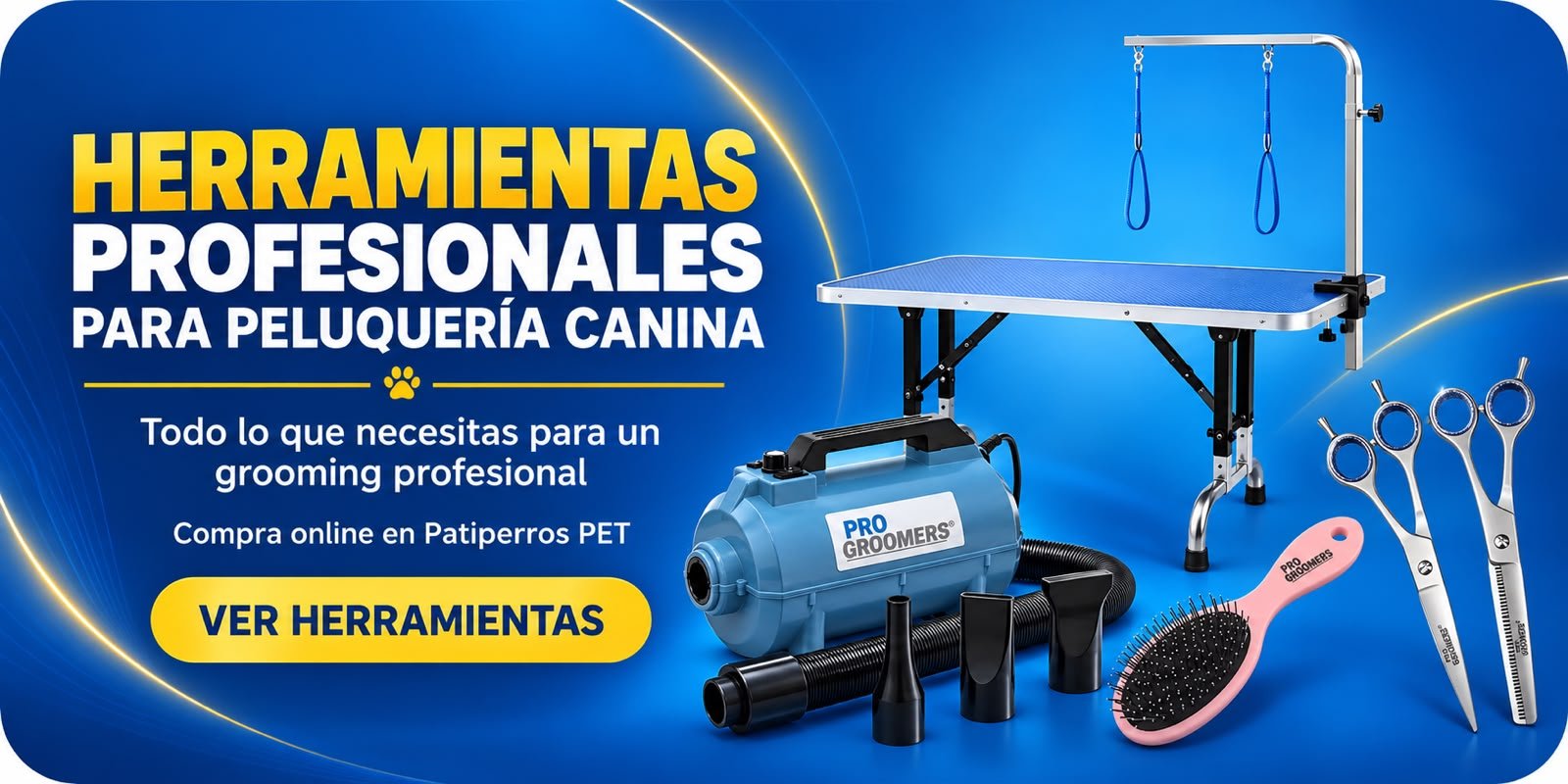 Herramientas profesionales de peluquería canina en Patiperros PET