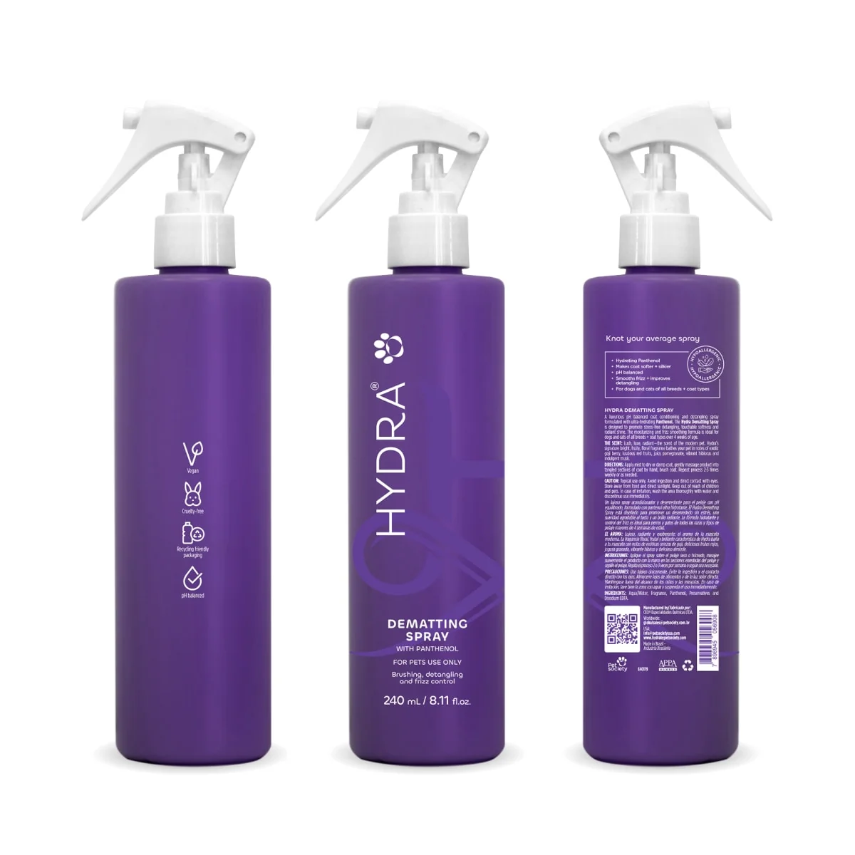 HYDRA Retail - Dematting Spray (Desenredante) 240ml